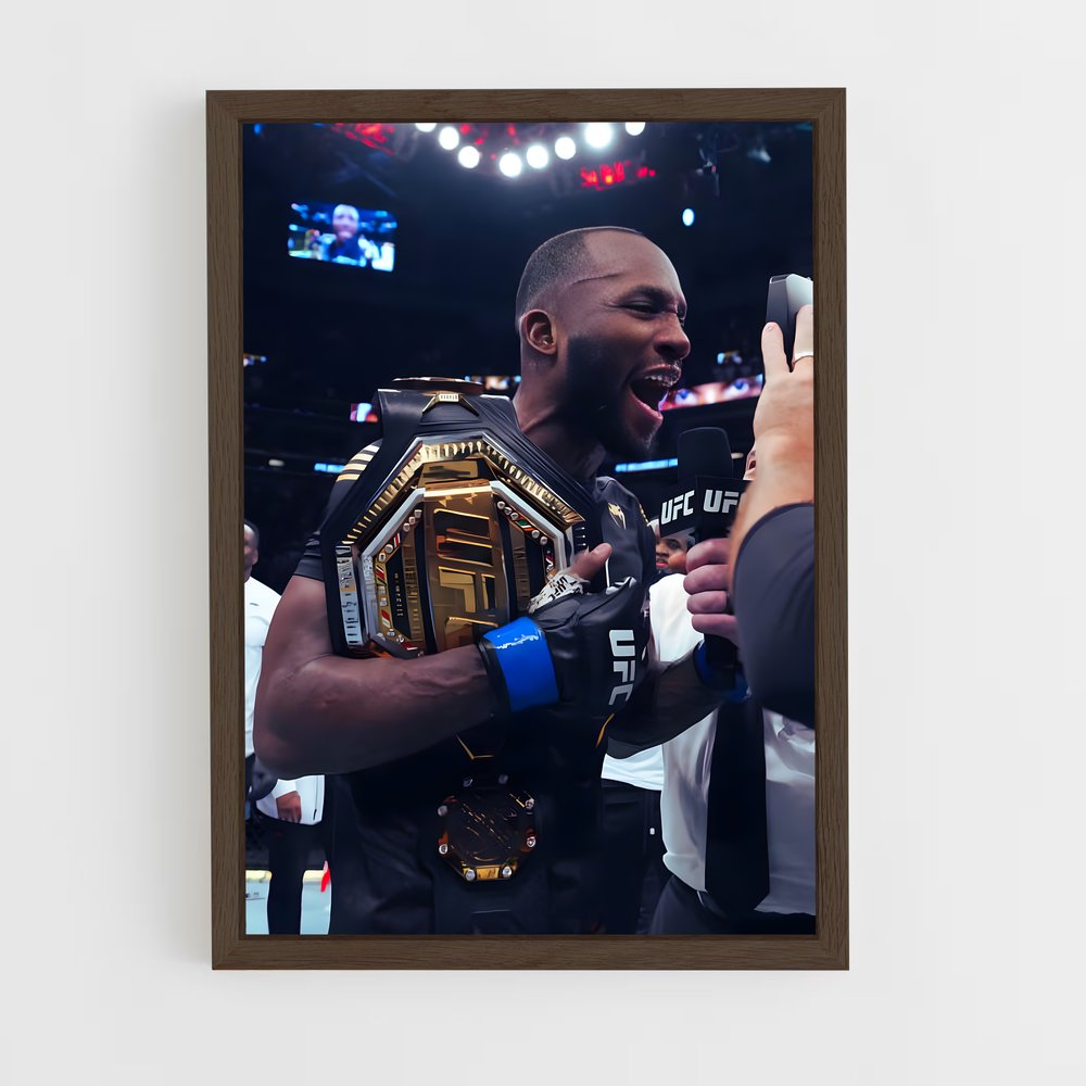 Poster Interview avec le Champion – affiche MMA (vue 5)